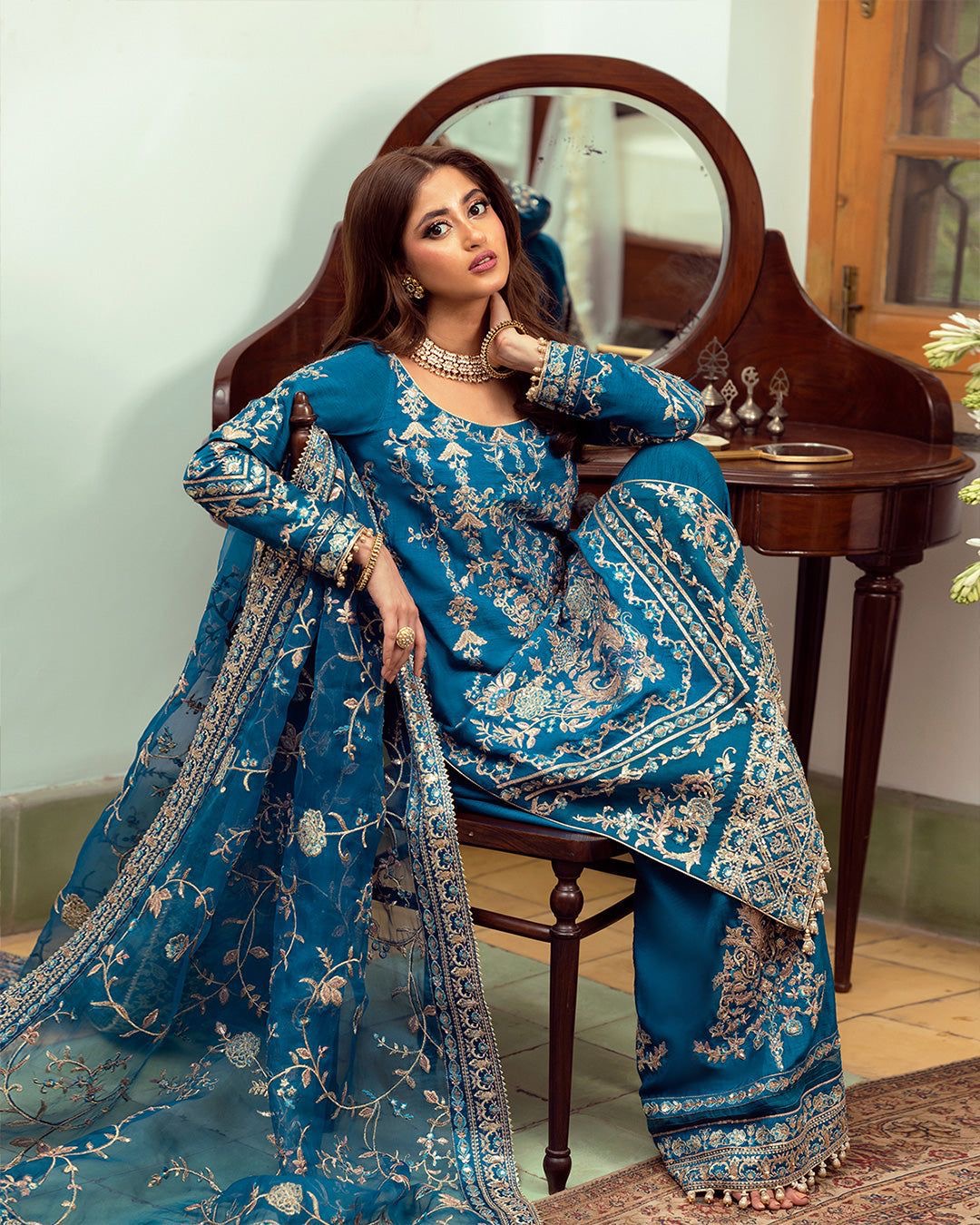 Faiza Saqlain Luxuxy Organza Dress