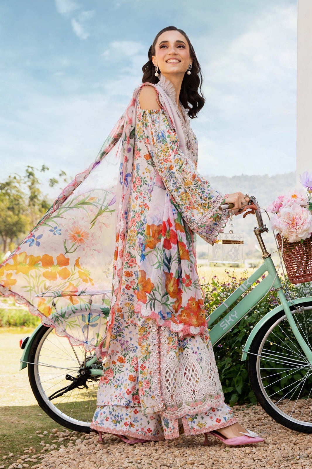 Maria.B Mprints 2025 Pure Lawn Collection - 7A
