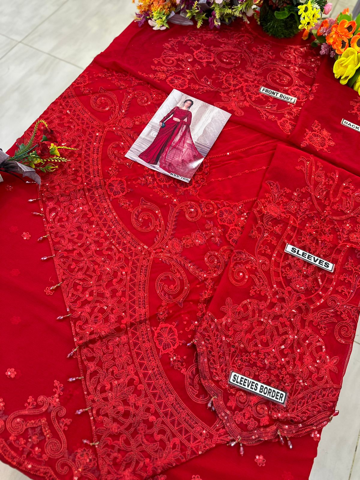 Maria B Chiffon Saree