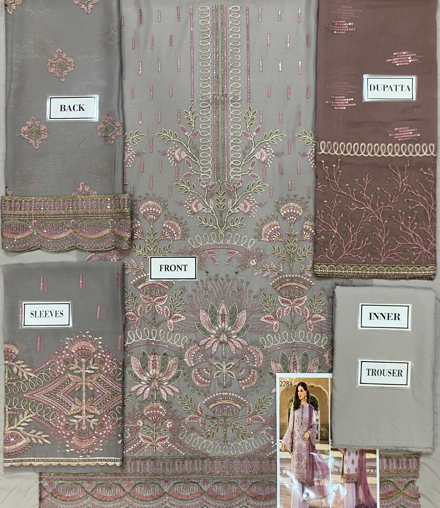 Flossie Chiffon Embroidered Collection