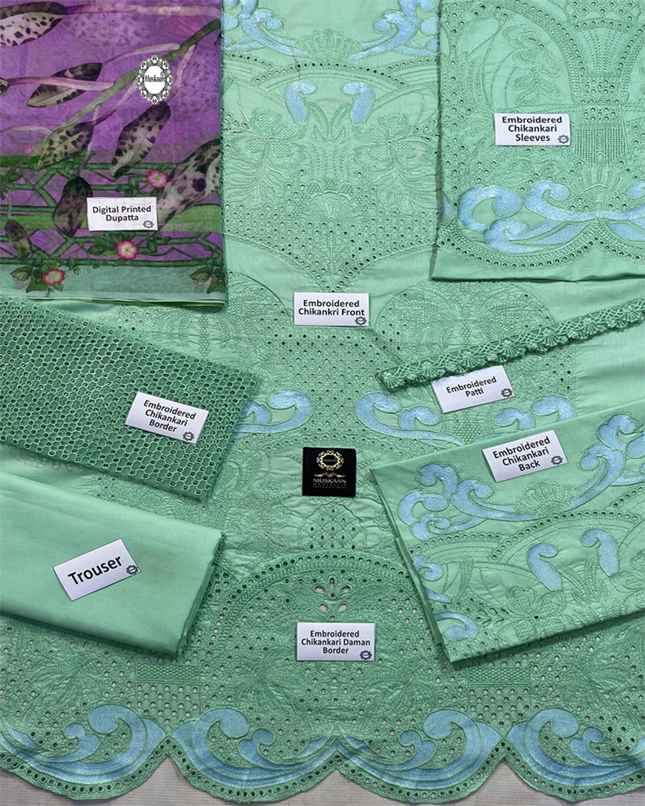 Mushq Embroidered Chikankari Luxury Lawn Collection