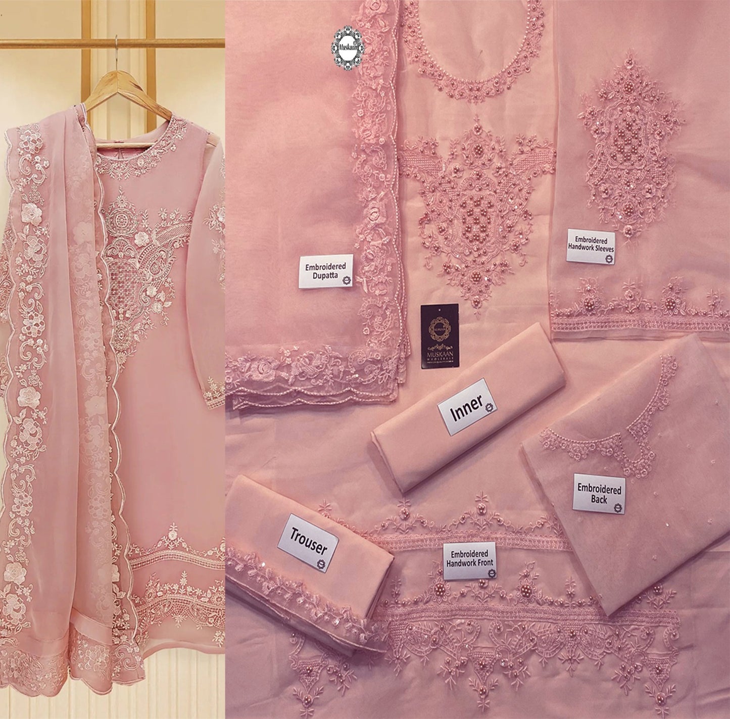 Agha Noor Exclusive Formal Collection- TeaPink