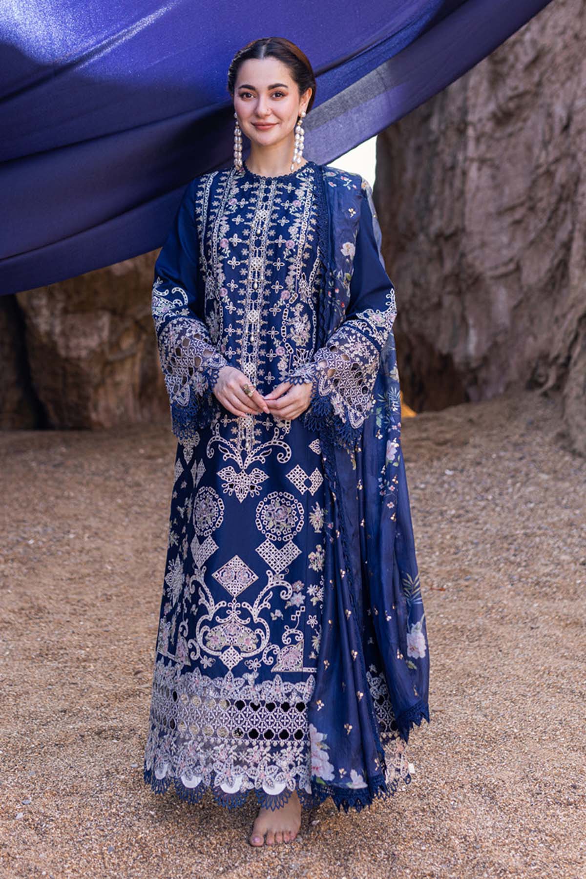 Qalamkar Embroidered Luxury Lawn Collection