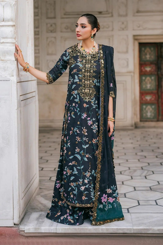IZNIK
EMBROIDERED LAWN WITH DIGITAL PRINTED SILK DUPATTA
