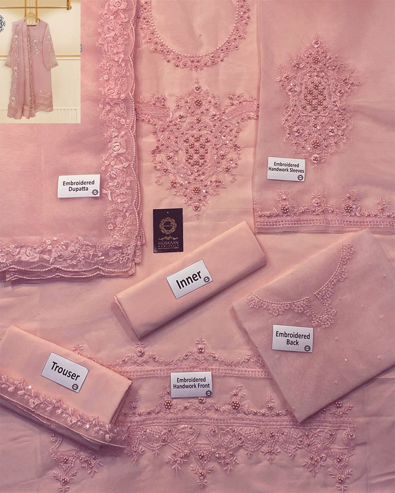 Agha Noor Exclusive Formal Collection- TeaPink