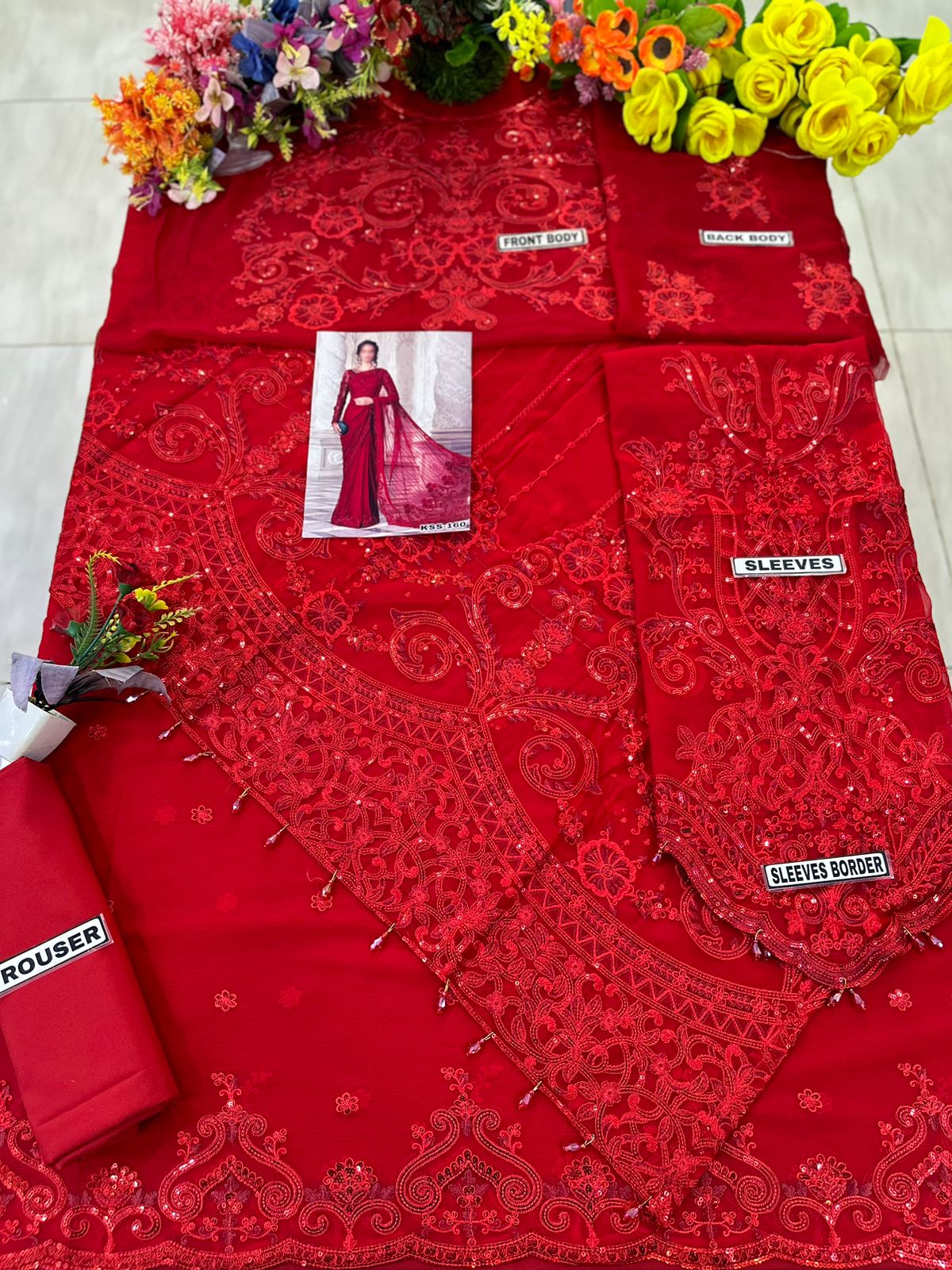 Maria B Chiffon Saree