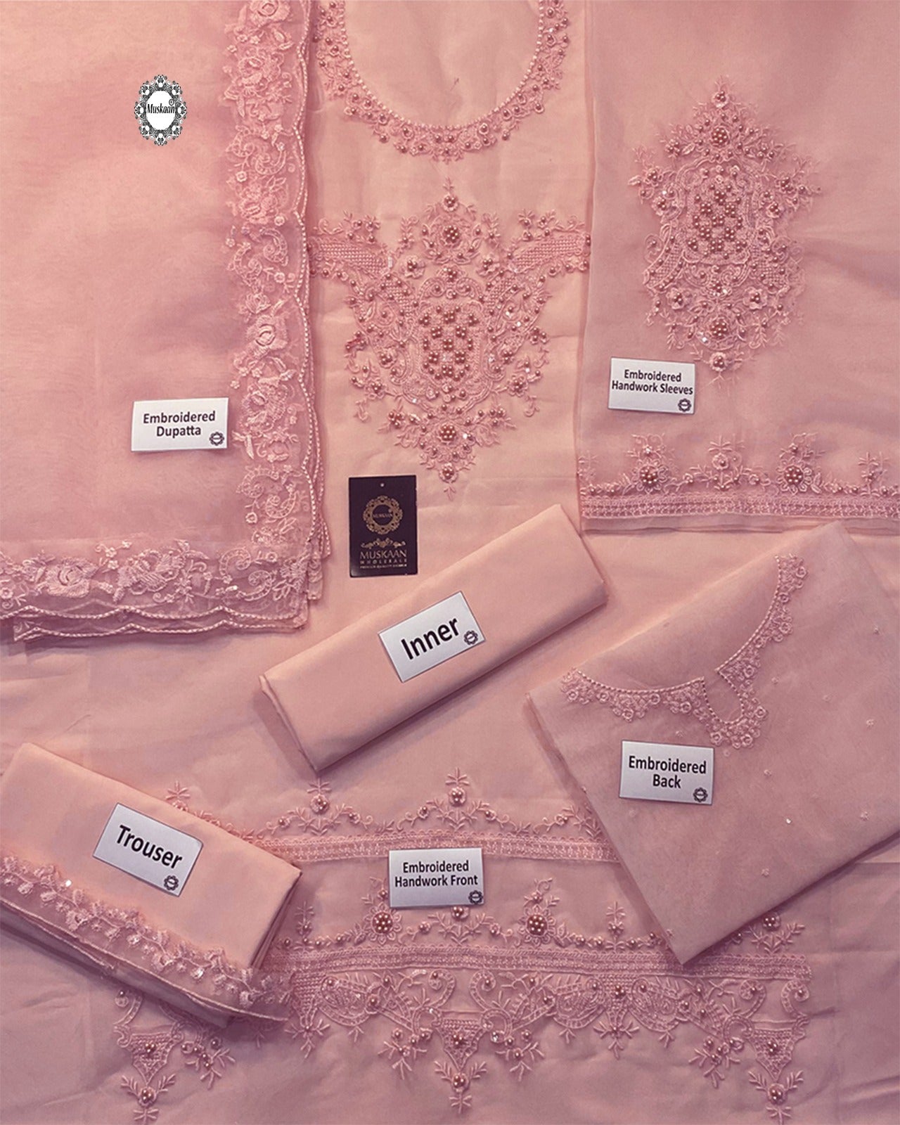 Agha Noor Exclusive Formal Collection- TeaPink