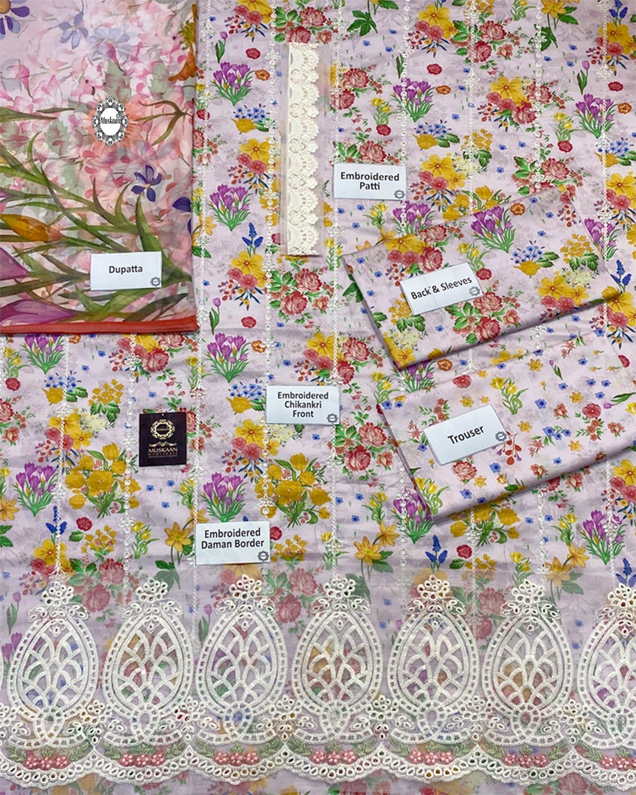 Maria.B Mprints 2025 Pure Lawn Collection - 7A