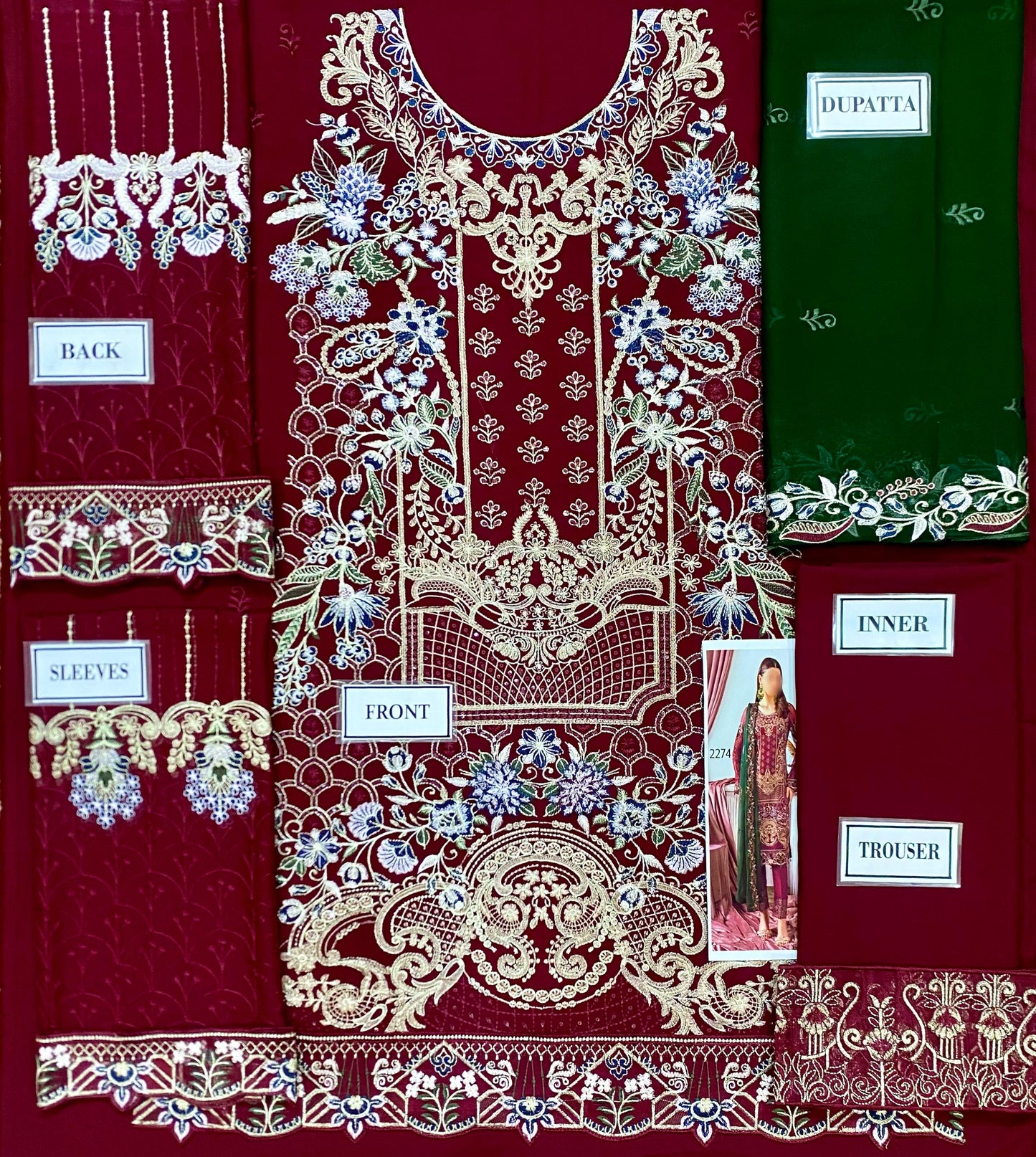 Chiffon Embroidered