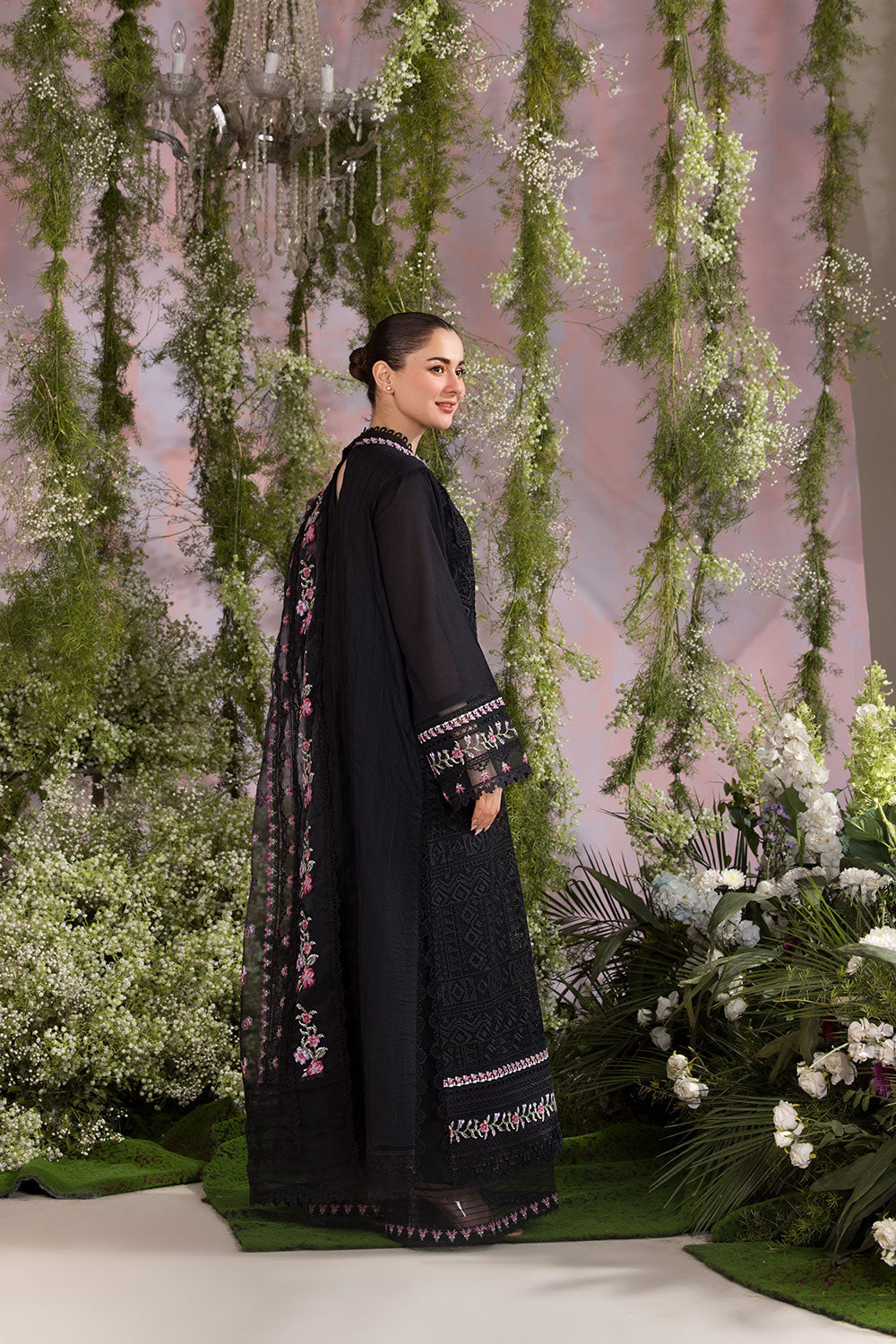 Sobia Nazir Embroidered Luxury Chikankari Lawn 2025 Collection- Black