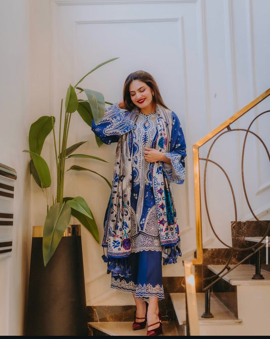 Bin Ilyas Lawn 2k25 Wear By Iqra kanwal