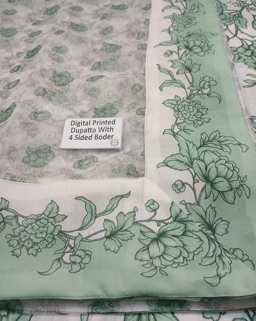 Baroque Digital Printed Swiss Lawn