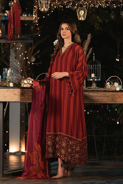 Lulusar Morich Silk Formal Wedding Collection -Maroon