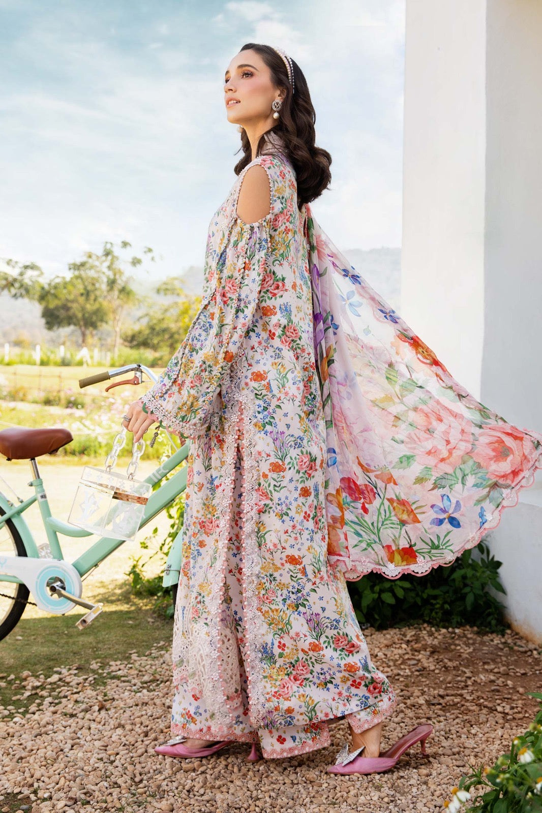 Maria.B Mprints 2025 Pure Lawn Collection - 7A