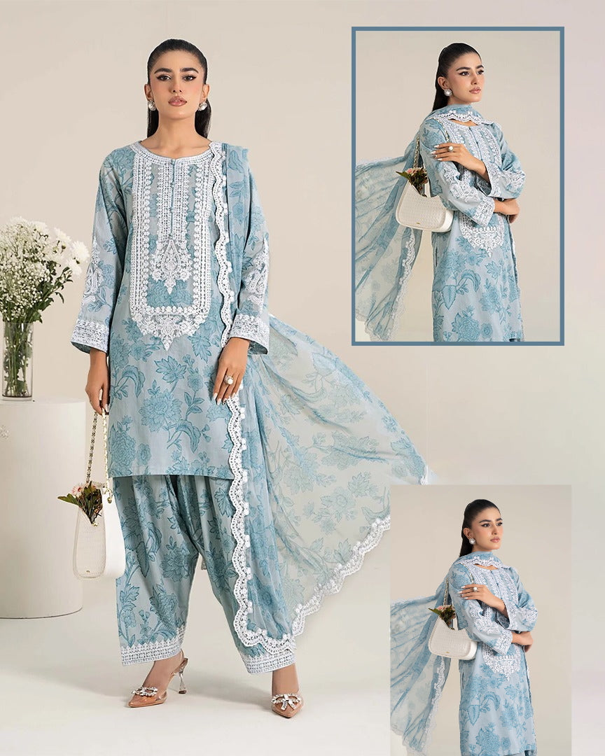 Maria.B Digital Printed & Embroidered Swiss Lawn Collection