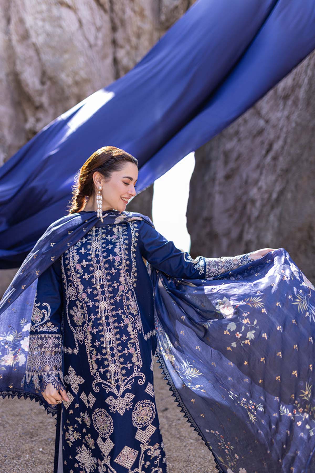Qalamkar Embroidered Luxury Lawn Collection