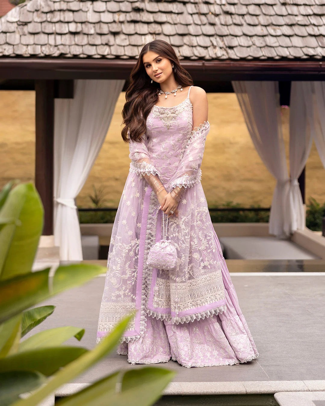 Faiza Saqlian Zinnia Luxury Chikankari Lawn Collection - Pink