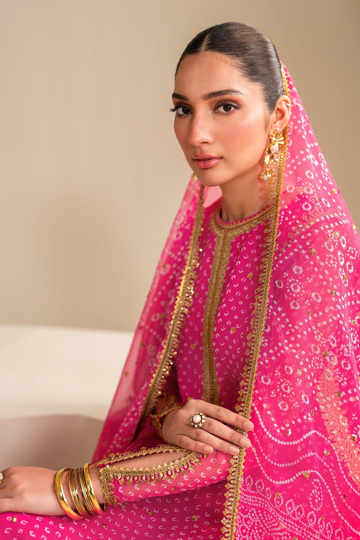 Baroque Summer Swiss Lawn Formal Collection-Pink Chunri