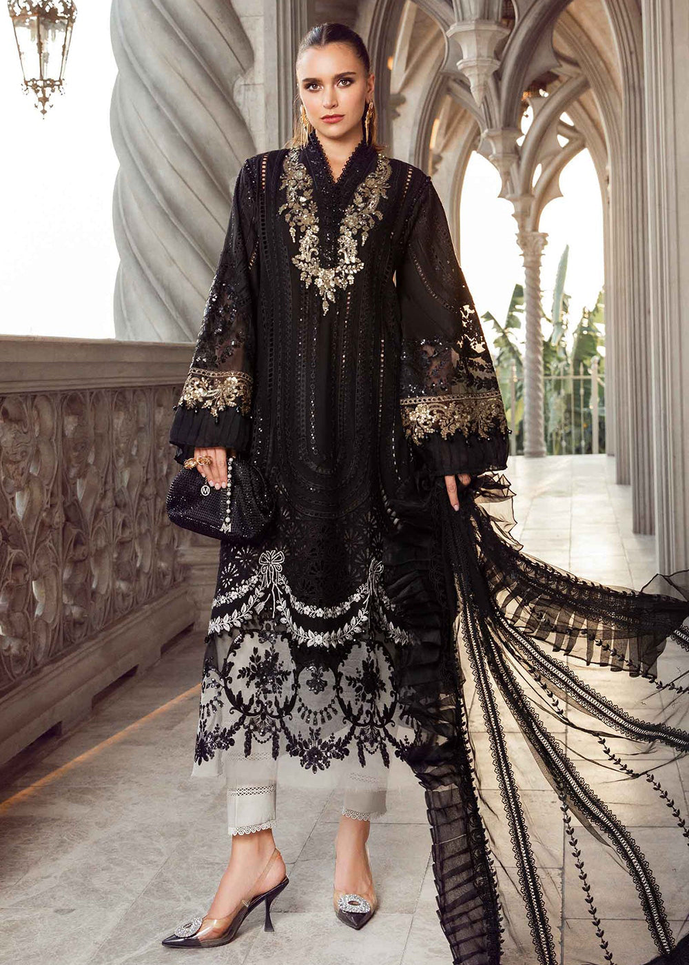 MARIA B Luxury EID Lawn Unstitched Collection 2024