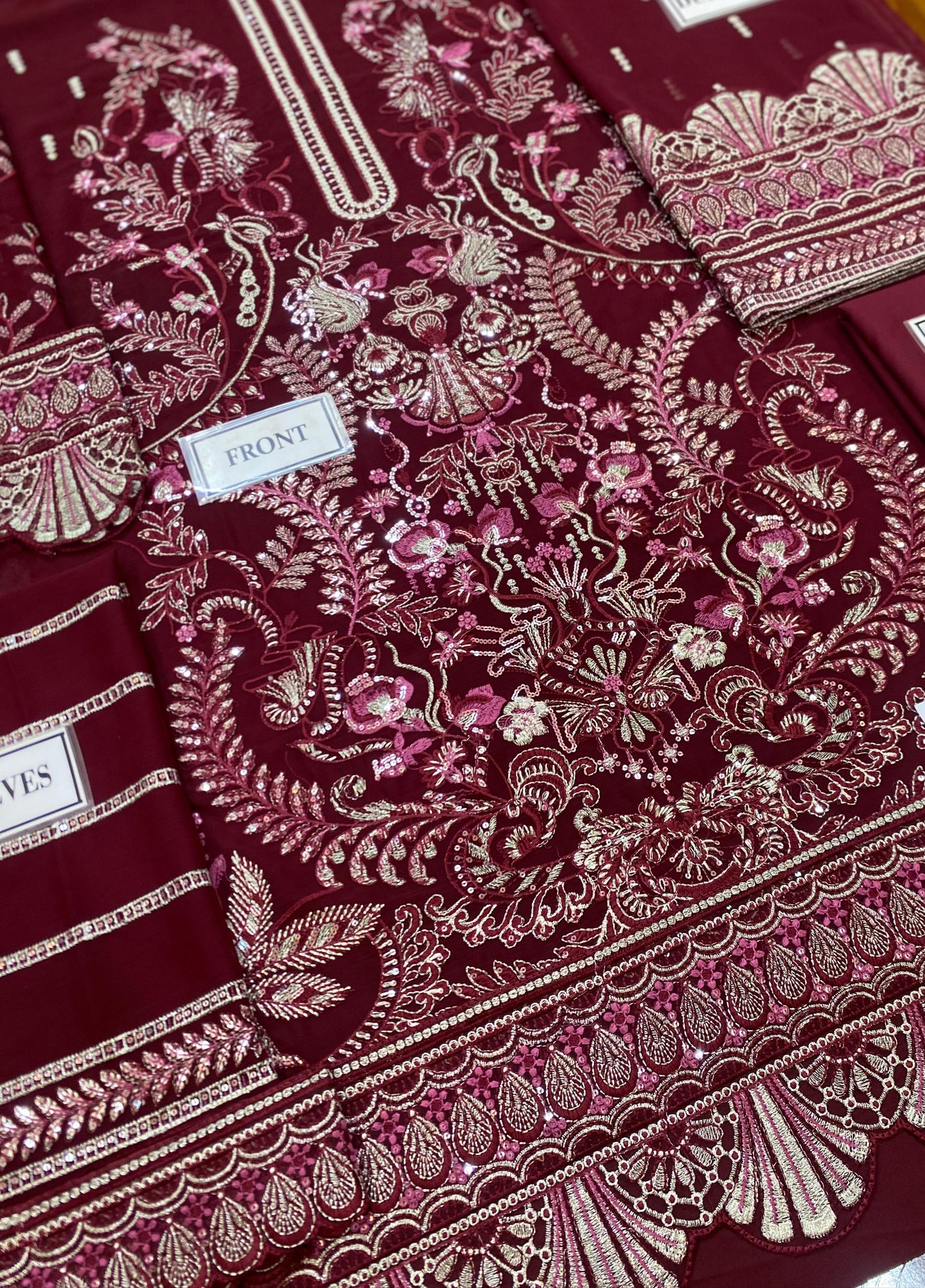 Flossie Chiffon Maroon