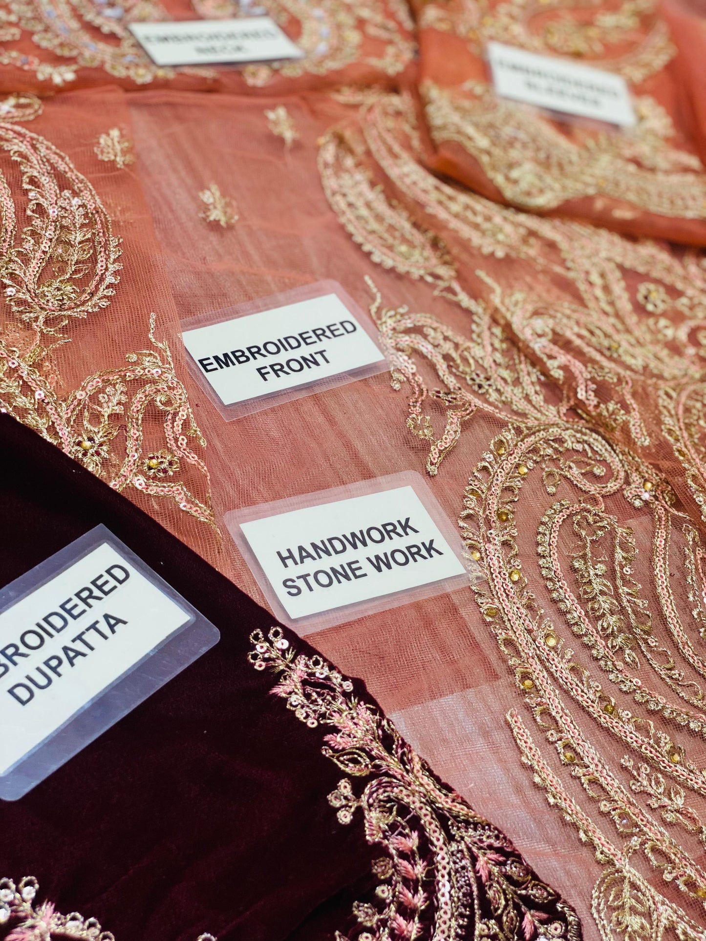 MARIA B Bridal With Velvet Shawl
