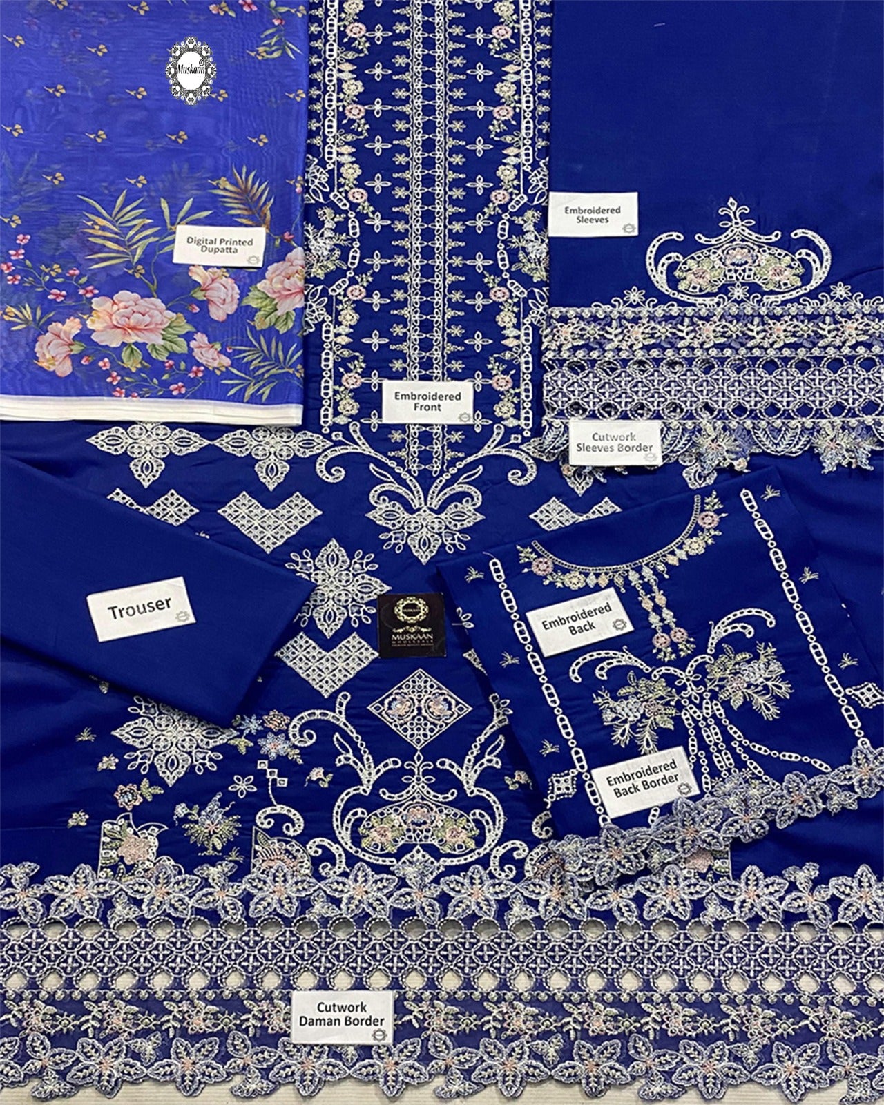 Qalamkar Embroidered Luxury Lawn Collection