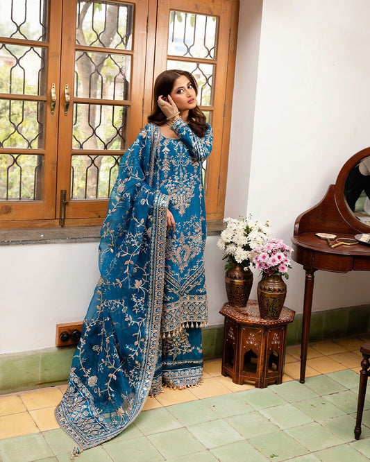 Faiza Saqlain Luxuxy Organza Dress