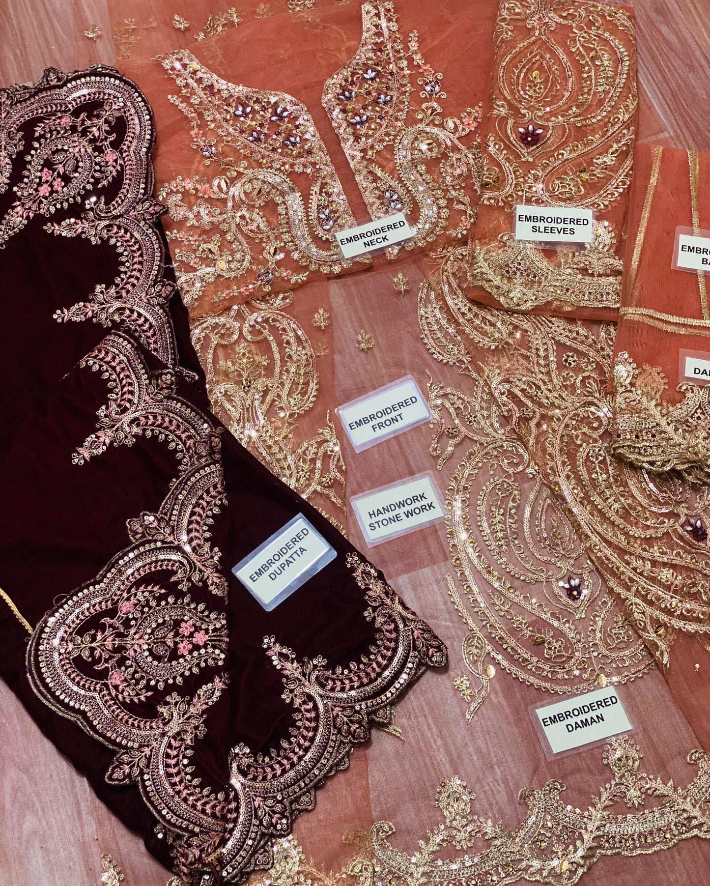 MARIA B Bridal With Velvet Shawl
